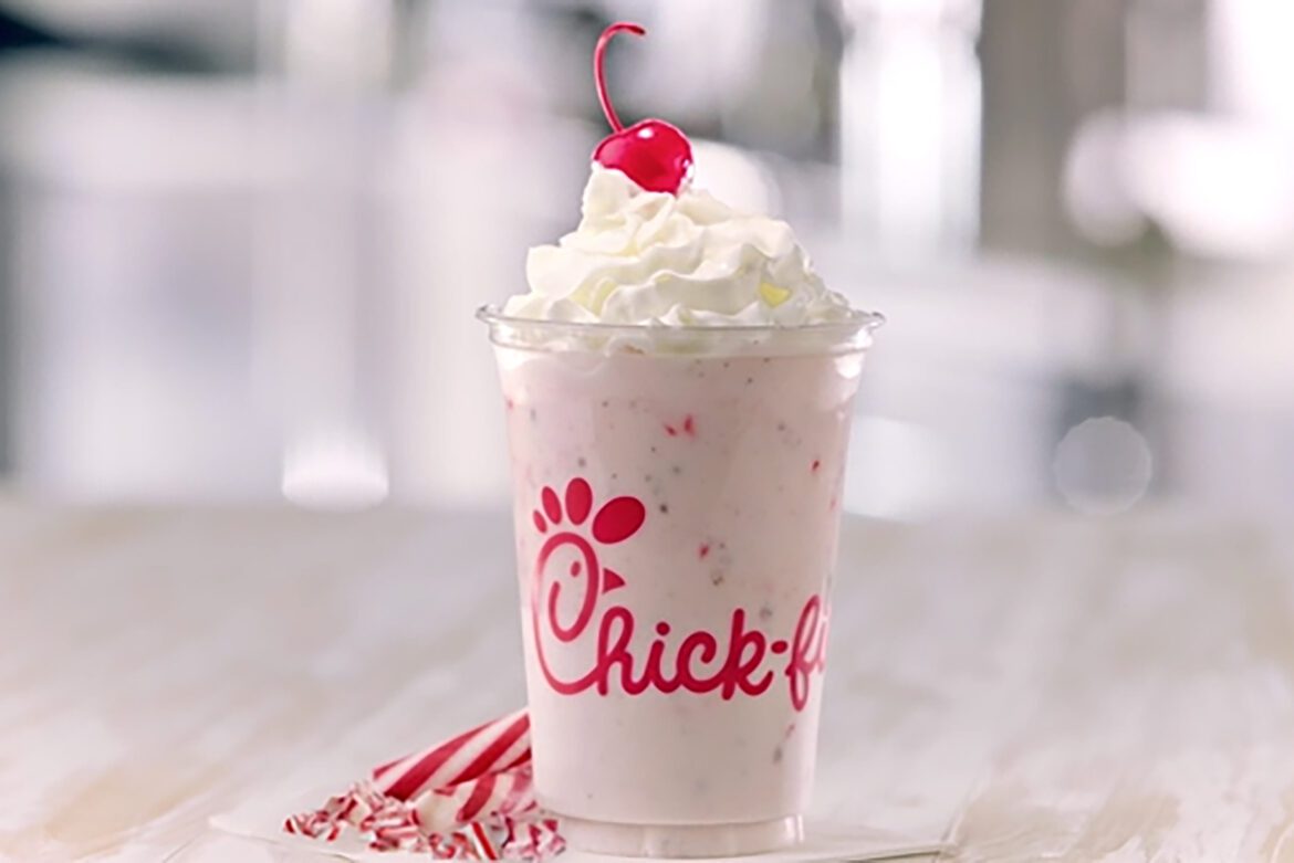 Chick-fil-A peppermint milkshake 2025