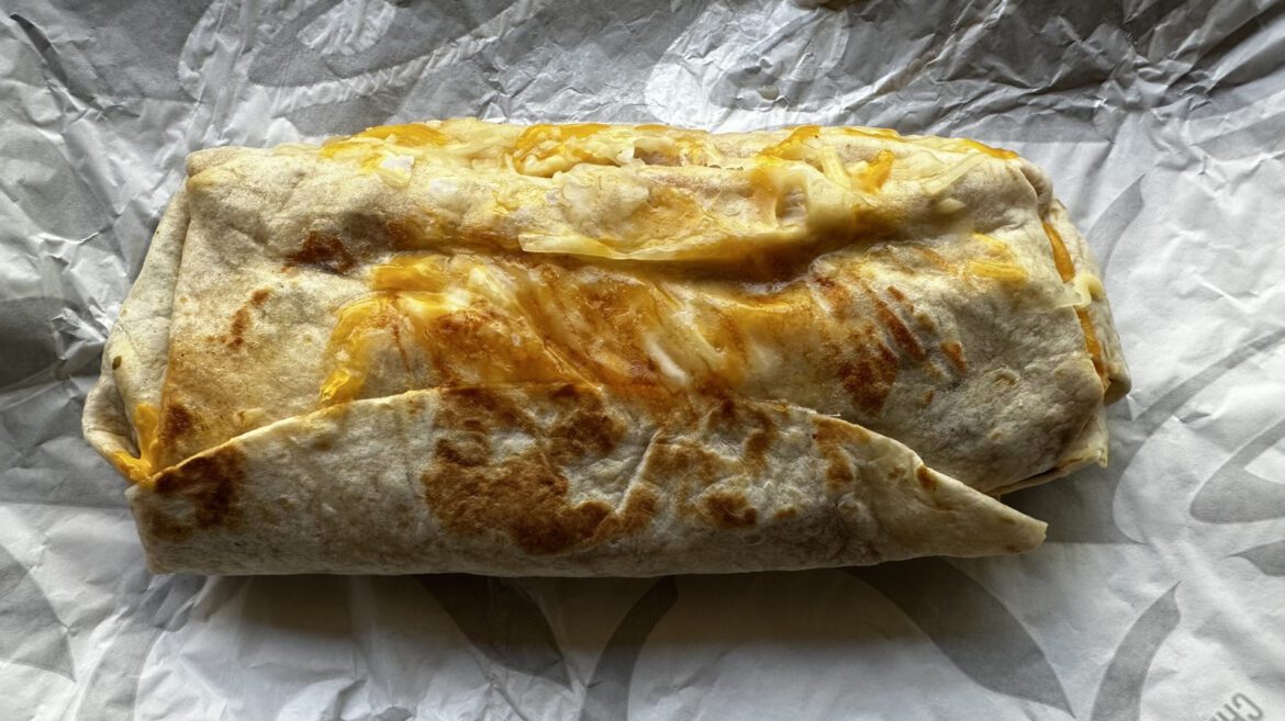 Taco Bell Flamin’ Hot Grilled Cheese Burrito