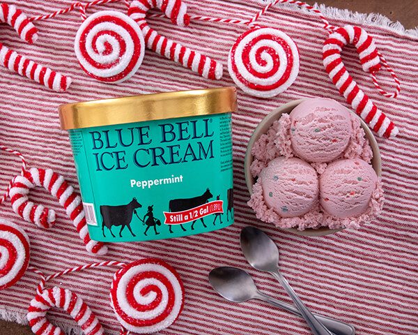 Blue Bell peppermint Ice Cream