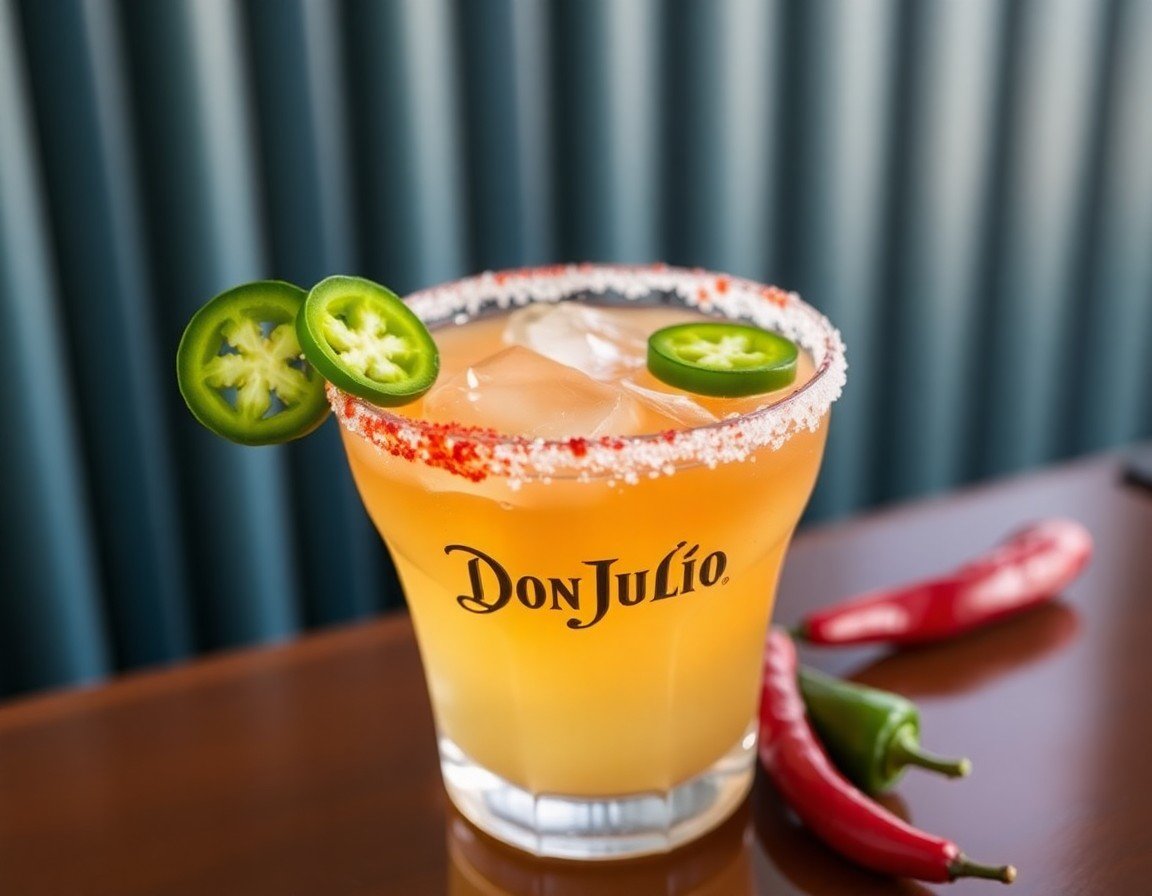 Spicy Don Julio Margarita, perfect for adventurous spirits